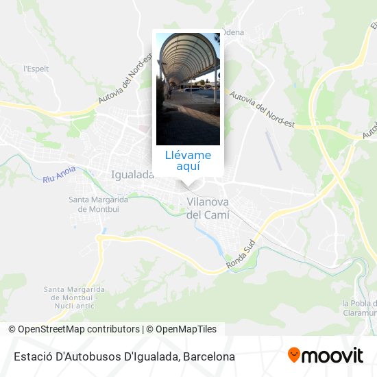 Mapa Estació D'Autobusos D'Igualada