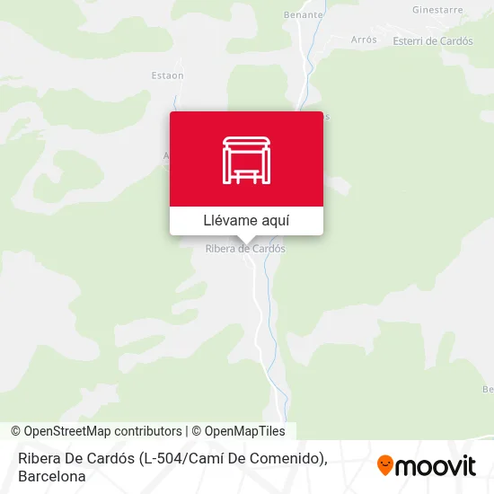 Mapa Ribera De Cardós (L-504 / Camí De Comenido)
