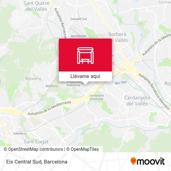 Mapa Eix Central Sud