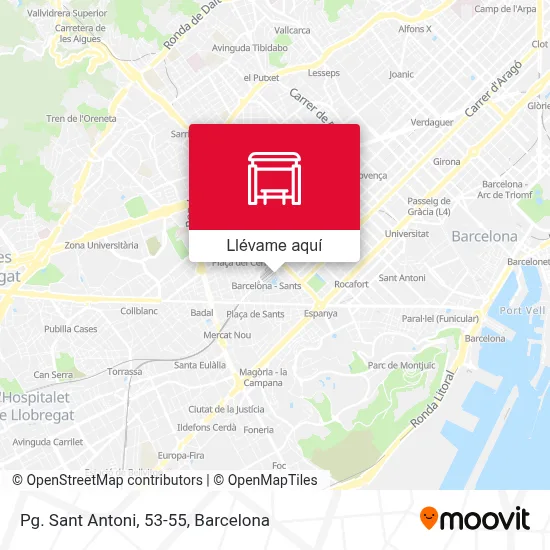 Mapa Pg. Sant Antoni, 53-55