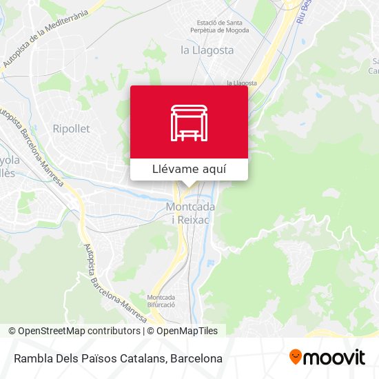 Mapa Rambla Dels Països Catalans