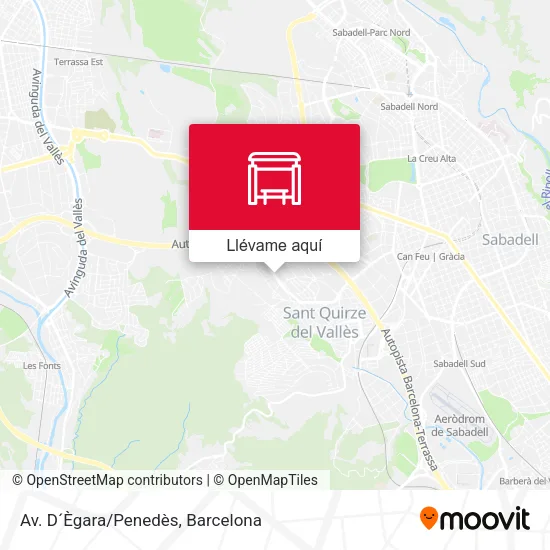 Mapa Av. D´Ègara/Penedès