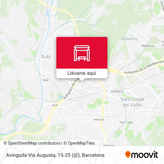 Mapa Avinguda Via Augusta, 15-25 (@)