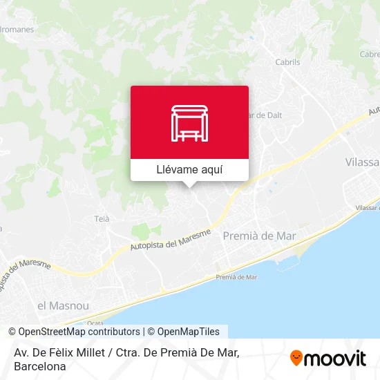 Mapa Av. De Fèlix Millet / Ctra. De Premià De Mar