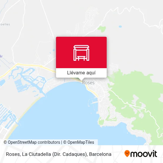 Mapa Roses, La Ciutadella (Dir. Cadaques)