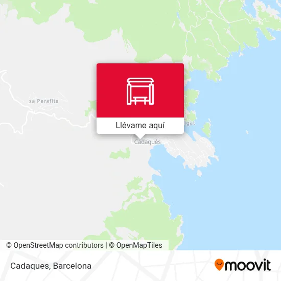 Mapa Cadaques