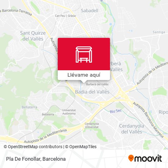 Mapa Pla De Fonollar