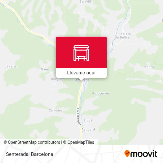 Mapa Senterada