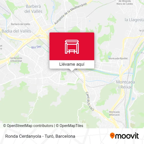 Mapa Ronda Cerdanyola - Turó