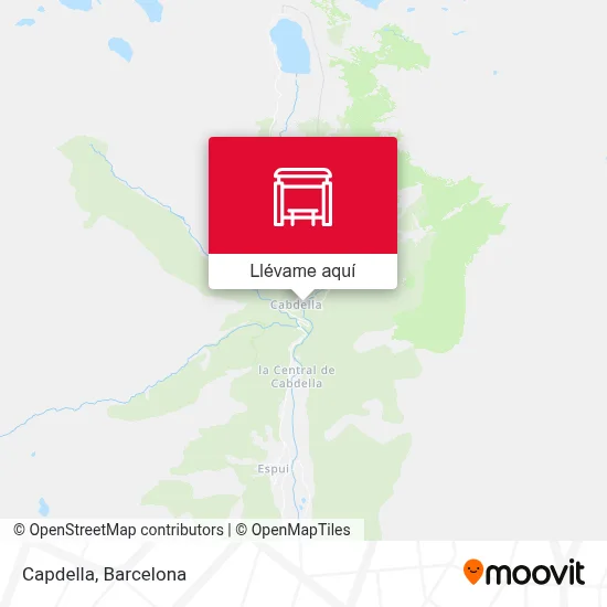 Mapa Capdella