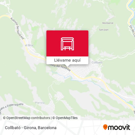 Mapa Collbató - Girona