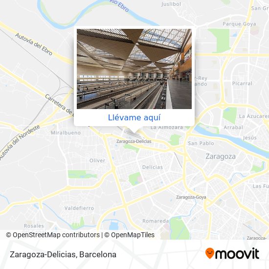 Mapa Zaragoza-Delicias