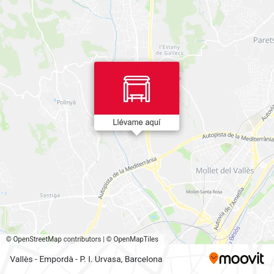 Mapa Vallès - Empordà - P. I. Urvasa