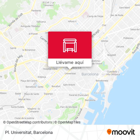 Mapa Pl. Universitat