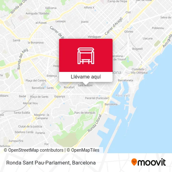 Mapa Ronda Sant Pau-Parlament