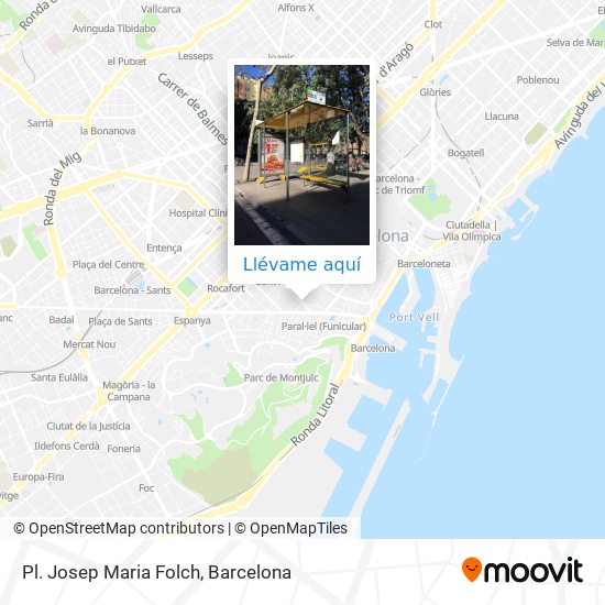 Mapa Pl. Josep Maria Folch