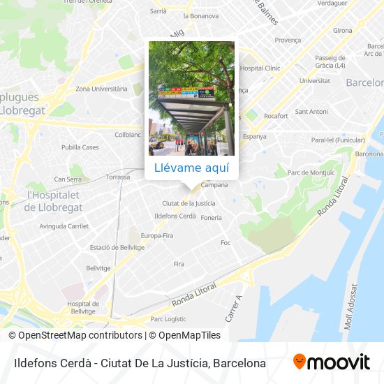 Mapa Ildefons Cerdà - Ciutat De La Justícia