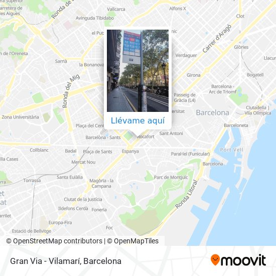 Mapa Gran Via - Vilamarí