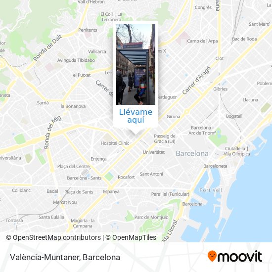 Mapa València-Muntaner