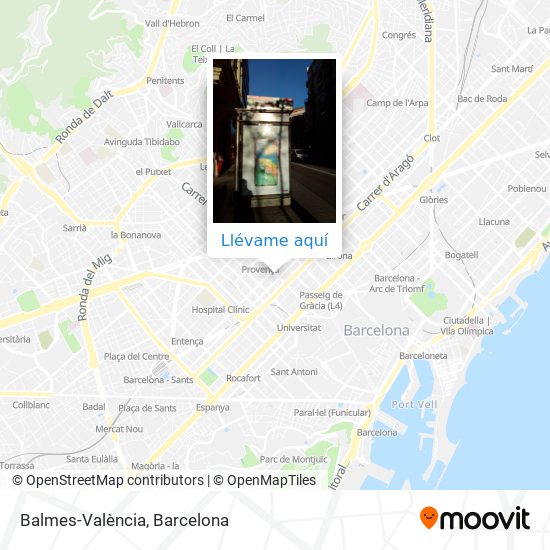 Mapa Balmes-València