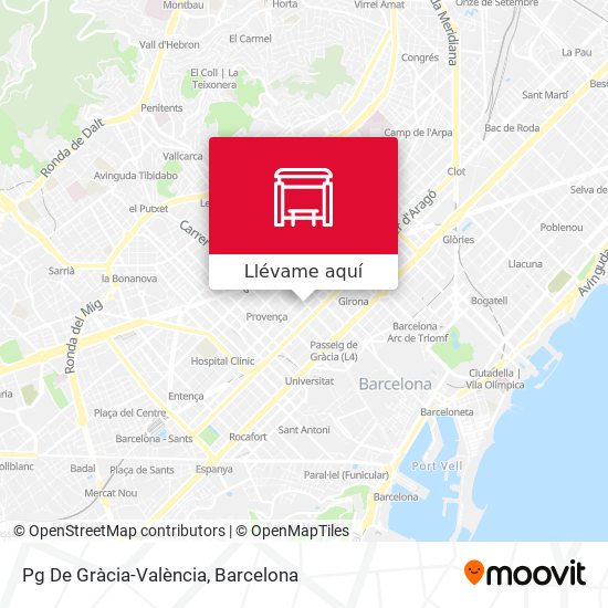 Mapa Pg De Gràcia-València