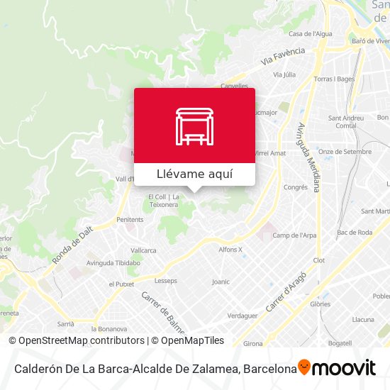 Mapa Calderón De La Barca-Alcalde De Zalamea