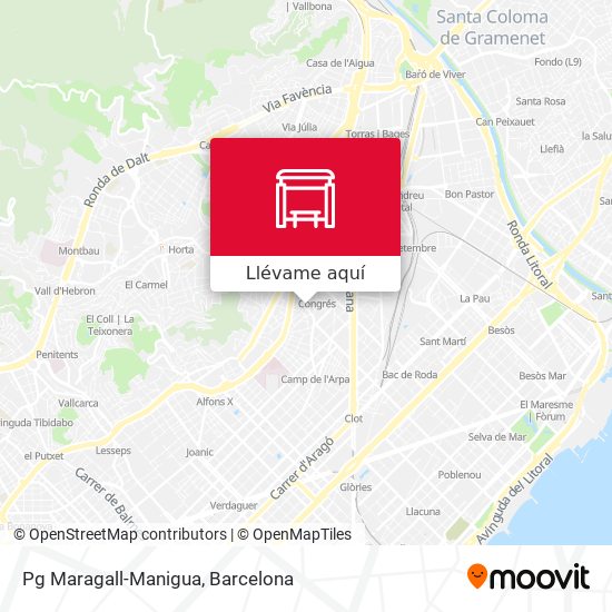 Mapa Pg Maragall-Manigua