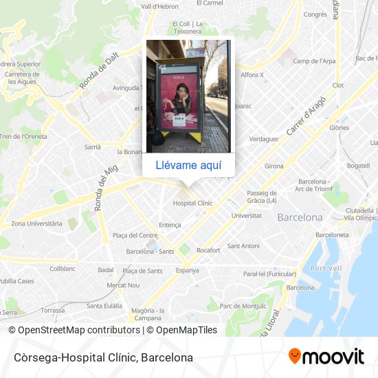 Mapa Còrsega-Hospital Clínic