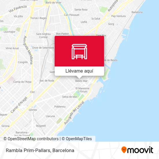 Mapa Rambla Prim-Pallars