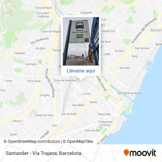 Mapa Santander - Via Trajana