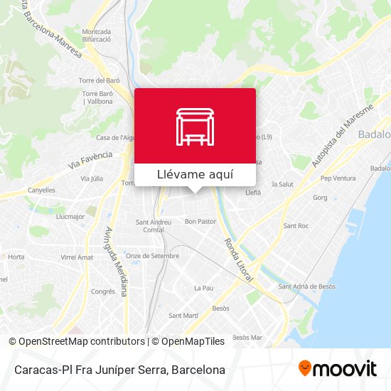 Mapa Caracas-Pl Fra Juníper Serra