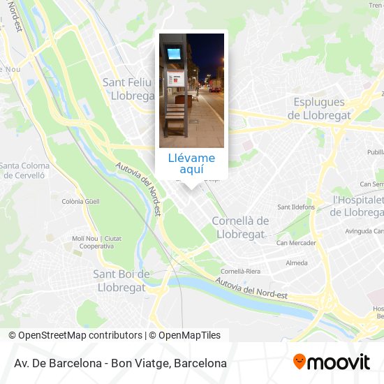 Mapa Av. De Barcelona - Bon Viatge