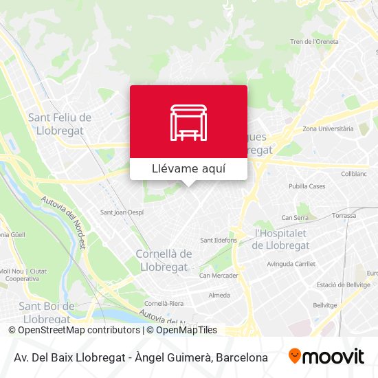 Mapa Av. Del Baix Llobregat - Àngel Guimerà