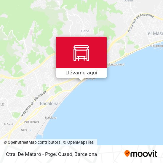 Mapa Ctra. De Mataró - Ptge. Cussó