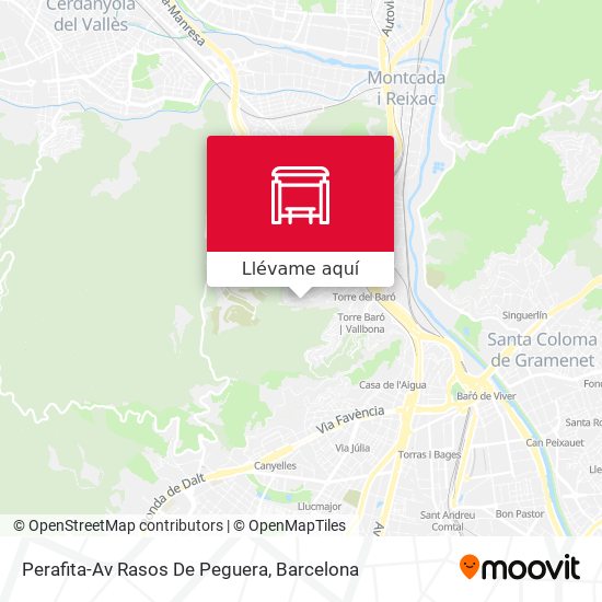 Mapa Perafita-Av Rasos De Peguera
