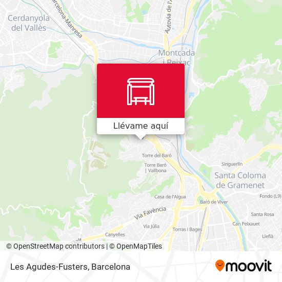 Mapa Les Agudes-Fusters