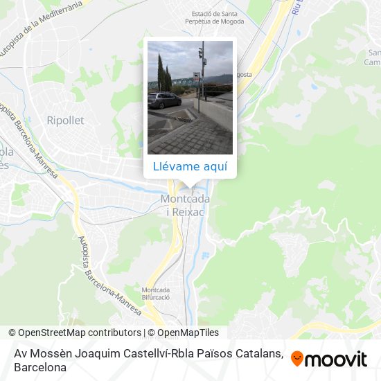 Mapa Av Mossèn Joaquim Castellví-Rbla Països Catalans