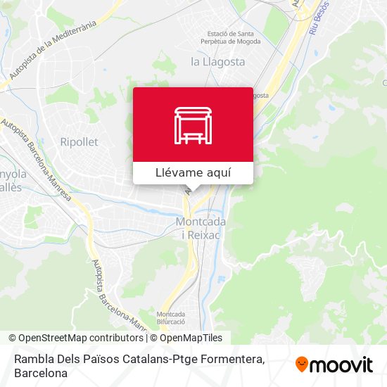 Mapa Rambla Dels Països Catalans-Ptge Formentera