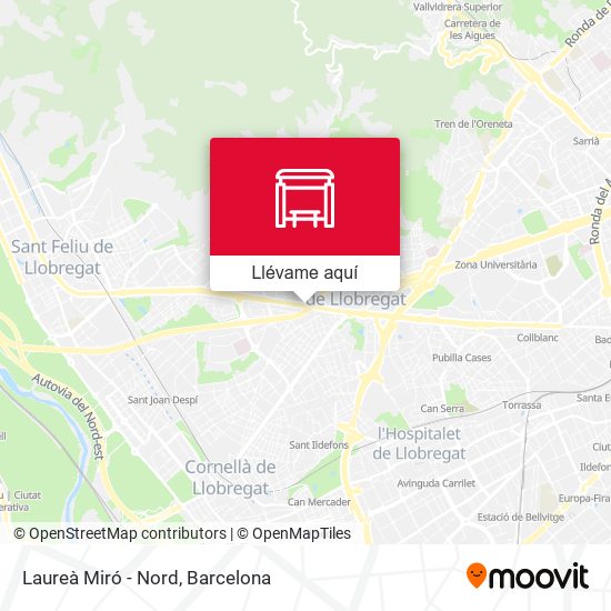 Mapa Laureà Miró - Nord