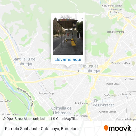 Mapa Rambla Sant Just - Catalunya