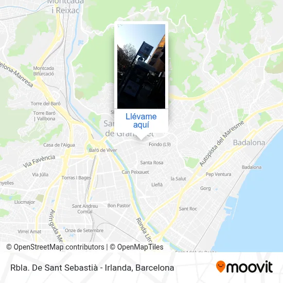 Mapa Rbla. De Sant Sebastià - Irlanda