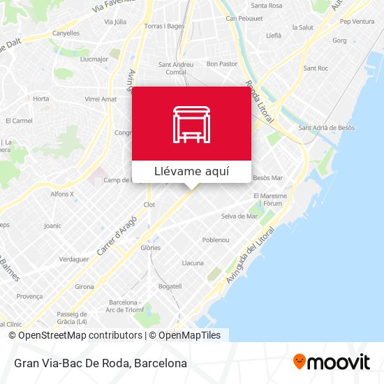 Mapa Gran Via-Bac De Roda