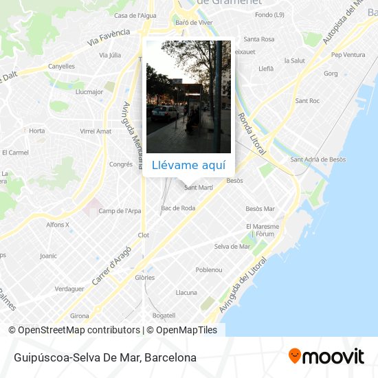 Mapa Guipúscoa-Selva De Mar