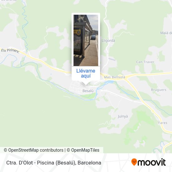 Mapa Ctra. D'Olot - Piscina (Besalú)