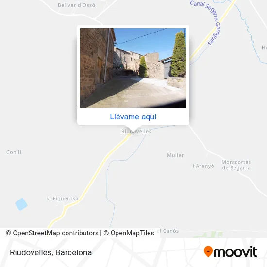 Mapa Riudovelles