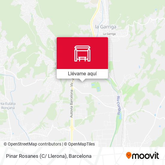 Mapa Pinar Rosanes (C/ Llerona)