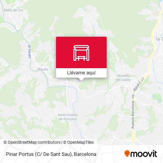 Mapa Pinar Portus (C/ De Sant Sau)