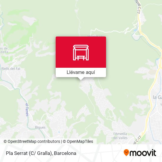 Mapa Pla Serrat (C/ Gralla)