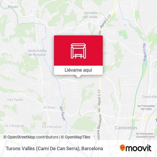 Mapa Turons Vallès (Camí De Can Serra)