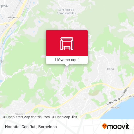Mapa Hospital Can Ruti